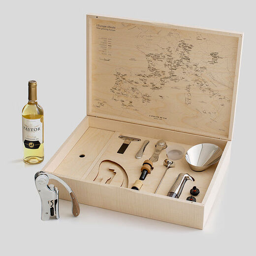 French Ateier red wine bottle opener, old wine knife, vacuum wine stopper, wine set gift box, connoisseur gift box
