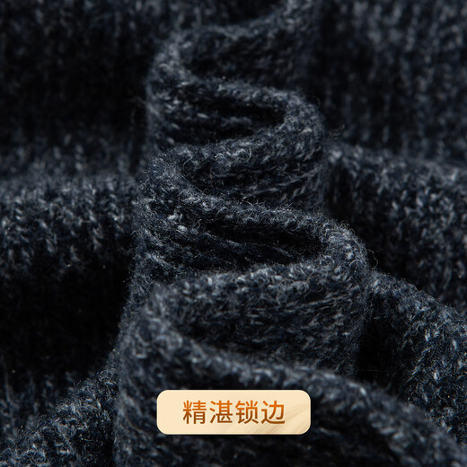 Rich 100% pure sheep wool 540G sweater winter men's thickened warm sweater with round neck men's wool sweater for men