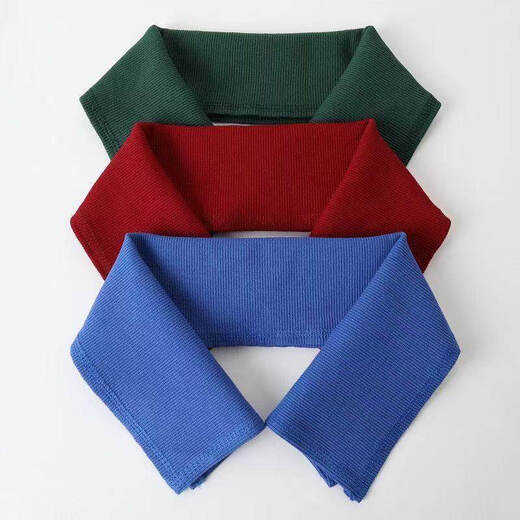 Fat Donglai's same style down jacket collar protective cover all-inclusive cotton knitted fake collar protective collar wrapped threaded collar coat black knitted collar