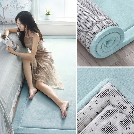 Yong Huan customized thickened bedside anti-fall floor mat room tatami mat Kang mat living room sofa bedroom children's crawling carpet Flamingo customized