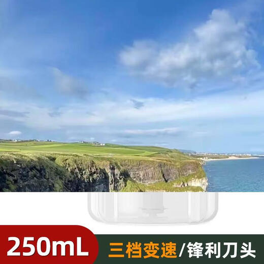 Yusenyi Garlic Artifact Manual Household Small Blender Cutting Minced Garlic Crush Garlic Puller Mini Cooking Masher Manual masher 250ml (upgraded three-blade head three-speed switch) Pearl White