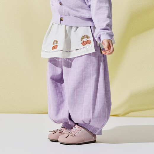 Papa new product crawling spring children's fart curtain girls woven embroidered fart curtain modern style casual versatile white one size