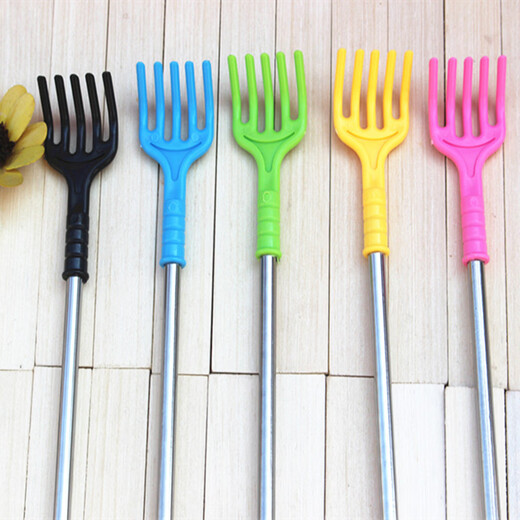 Yusenyi back scratcher does not ask for help, stainless steel back scratcher, scratching artifact, old man's back scratcher, random color, 2 pack