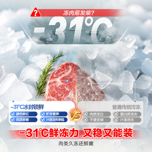 Rongsheng 526 upgraded model Ares 573L French multi-door four-door refrigerator large capacity dual system ultra-thin embedded first-class energy efficiency air-cooled frost-free household BCD-573N40FQLAD gray