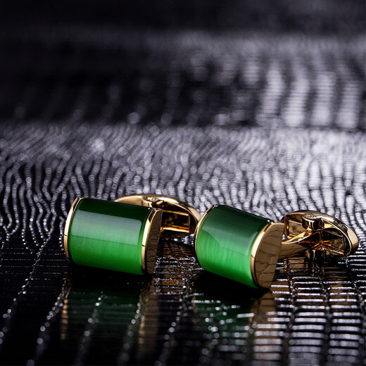 KFLK French shirt cufflinks men's light luxury custom shirt green cuff buttons women's cufflinks Cufflinks K198