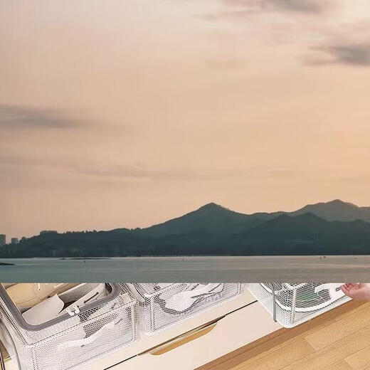 Yusenyi Japanese shoe box shoe storage artifact space-saving transparent shoe box shoe cabinet for boot shoe support bed bottom folding shoe rack (10 pieces) medium size (0 odor stacking does not collapse)