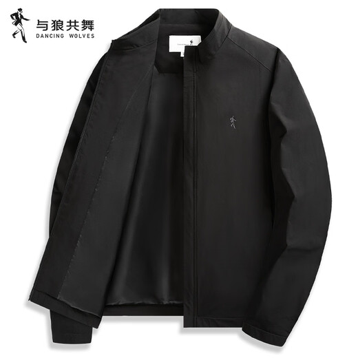Dances with Wolves Stand Collar Jacket Men's 2026 Spring New Men's Easy-Care Executive Casual Commuting Windproof Men's Jacket