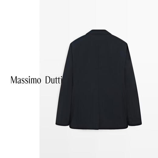 Massimo Dutti Spring and Summer New Product 2026 Men's Business Gentleman Workplace Style Suit Jacket 03564546 Navy Blue 50 (180/100A)