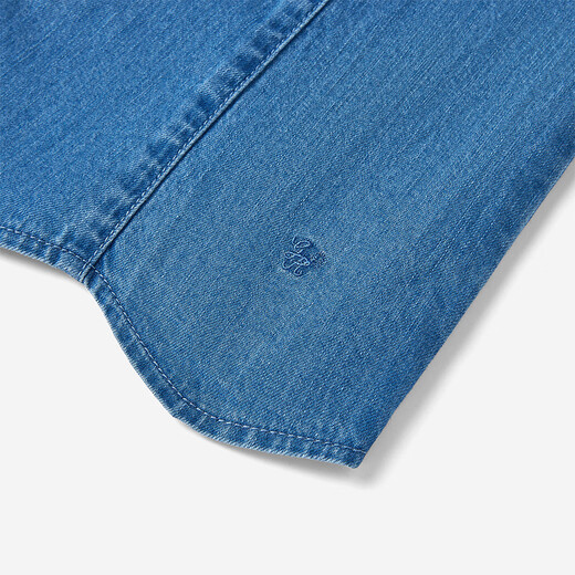 Ying's shopping mall same style children's clothing baby girl dress pure cotton denim vest dress summer daily children's dress medium denim blue 80 cm