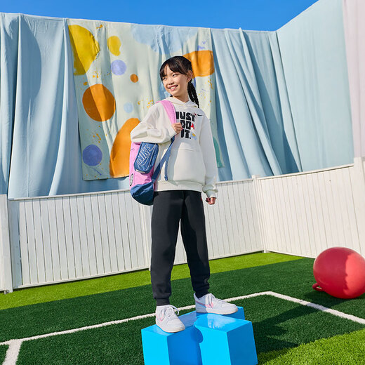 Nike Year of the Horse limited run-off series New Year's children's velvet hooded sweatshirt spring for boys and girls NIKE IQ3932 133 sail white 160 XL