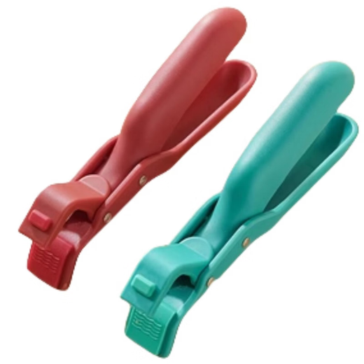 Yusenyi anti-scalding clips for bowls, kitchen silicone clips for dishes, oven air fryer dish clips, red 1 pack, convenient and practical