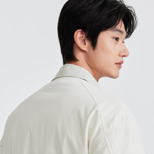 Jiumuwang Shopping Mall Same Style Lucky Series Cotton Jacket Men's 26 Spring New New Year Lapel Jacket Top Fashion Version + Fresh White + DJ2612529 L 175/96A(50)