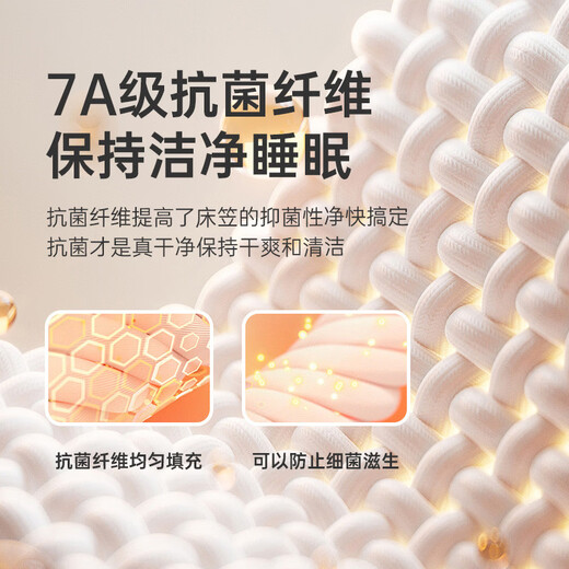 Fantasy Antibacterial Class A pure cotton brushed thickened fitted sheet Anti-slip Simmons cover three-piece set New sandwich warm cyan Breathable mesh on the reverse Single piece fitted sheet 120x200cm Suitable for 528cm bed