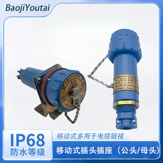 Baoji Youtai explosion-proof plug single-phase three-pole 15YT-3J socket aviation plug spark-free connector 60A mobile complete set YTYZ 15A16A