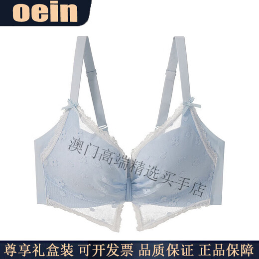 Oein Light Luxury Women's Underwear Women's Push Up Supporting Secondary Breast Anti-Sagging No Wire Ring Adjustable Bra White M 34/75BC