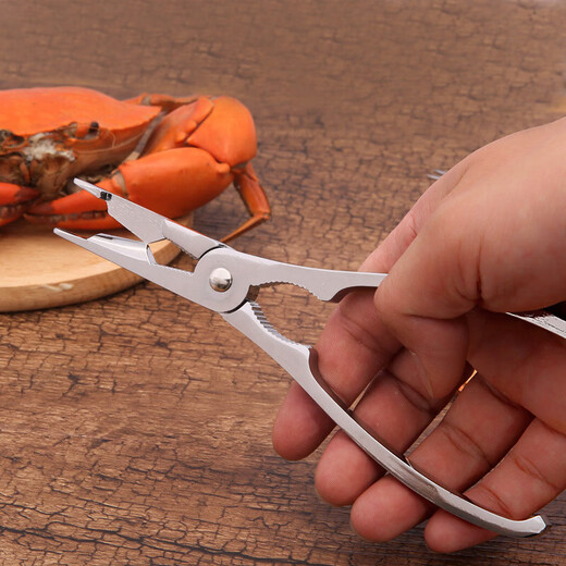 Shantou Lincun Crab Eating Claw Tools Household Hairy Crab Claws Crab Clamps Pliers Crab Dismantling Scissors Set Crab Peeling Artifact Crab Eight Pieces Crab Eating Claws (Bubble Bag)