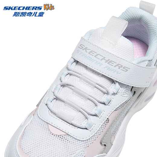 Skechers girls Velcro dad sneakers spring and summer new non-slip breathable and comfortable children's shoes 319093L