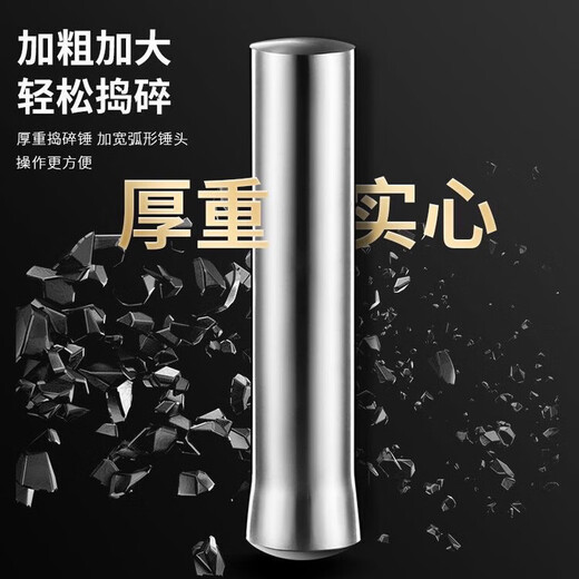 Huale Ji-grade 316 stainless steel solid garlic masher household grinding and mashing jar manual garlic masher 304 stainless steel-drum type