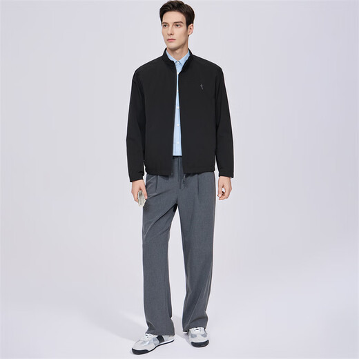 Dances with Wolves Stand Collar Jacket Men's 2026 Spring New Men's Easy-Care Executive Casual Commuting Windproof Men's Jacket