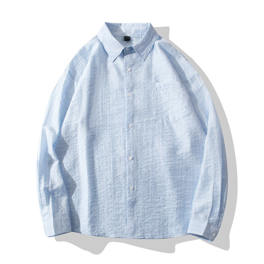 ICH MODE American white shirt women's summer loose physical sun protection blouse shirt jacket long-sleeved top white L