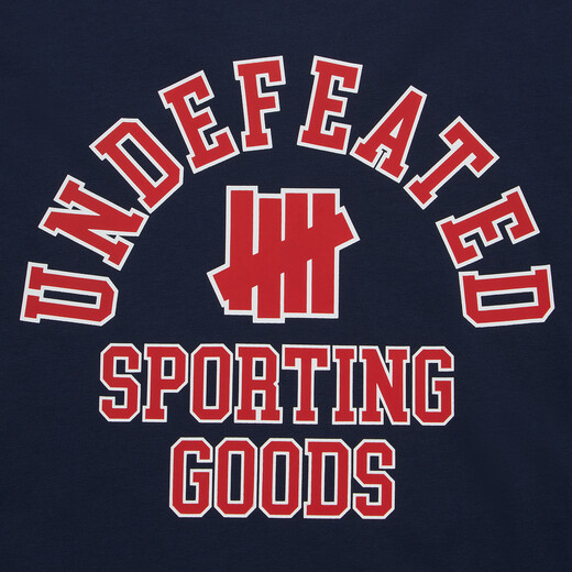 UNDEFEATED Five Stripes official spring new product back monogram pattern short-sleeved T-shirt Navy XL