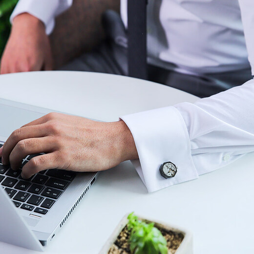 KFLK French shirt cufflinks for men, light luxury custom shirt buttons, mechanical cuff nails, cuff nails for men, cufflinks K163