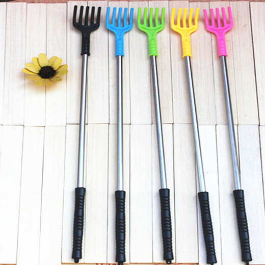 Yusenyi back scratcher does not ask for help, stainless steel back scratcher, scratching artifact, old man's back scratcher, random color, 2 pack