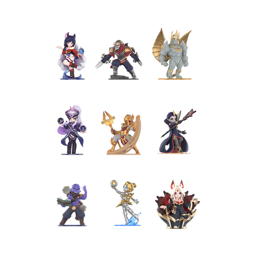 League of Legends Bubble Mart co-branded mid-lane duel series figurines blind box trendy ornaments LOL game peripheral New Year gifts end box (including 8 single boxes) mid-lane duel series