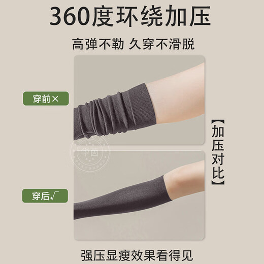 JCZS elastic stockings for varicose veins, medical women's long-term standing sports calf protection, pregnant women's anti-thrombotic acid swelling and pain pressure 祙 sn pack segmented pressure / 5A black + dark gray 2 pairs, one size fits all, varicose veins, leg shaping
