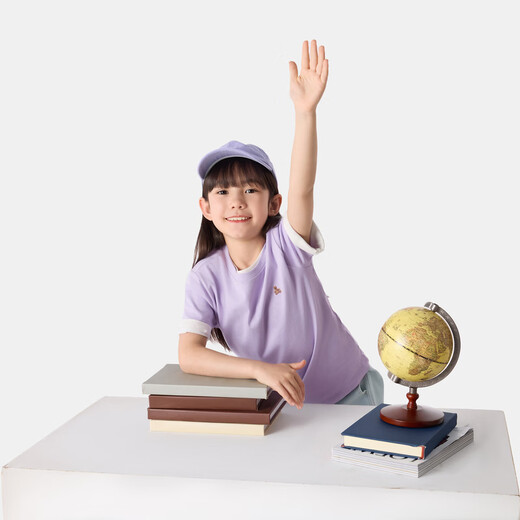 GAP Girls 2026 Spring New Cotton Bear Embroidered Short-Sleeved T-Shirt Versatile Children's Top 893629