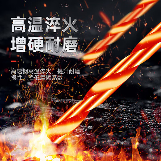 Twist drill bit set, industrial-grade multi-functional alloy steel high-hardness hand electric drill drilling special tools, 13 pieces (white steel) twist drill