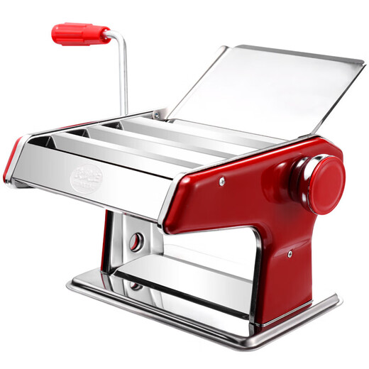 COOKER KING's same quality noodle machine, household noodle machine, manual multi-function small stainless steel dough rolling machine, dumpling and wonton wrappers, standard model with two knives, slightly thin body gear, none