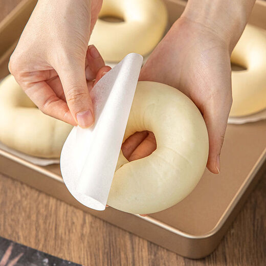 Fantasy bagel oil paper steamer buns paper pad steamed buns baked single non-porous round 10x10cmx100 sheets
