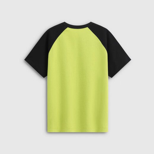 Gap Gap boys and girls 2026 spring new logo cotton raglan sleeve short-sleeved T-shirt tops children's clothing 894368 Green 130 cm (8-9 years old) Asian size