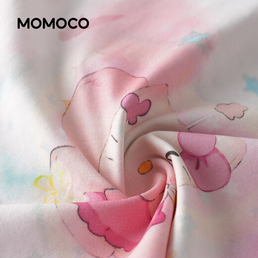 Mami Maca (MOMOCO) children's T-shirt summer girls short-sleeved sweet fashion T-shirt white 105