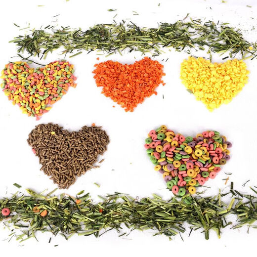 Rabbit, guinea pig, guinea pig, guinea pig grain mixed feed, rabbit grain contains VC, anti-coccidia, 5 Jin Jin equals 0.5 kg, 3 Jin Jin equals 0.5 kg, grain + 200 g barley grass