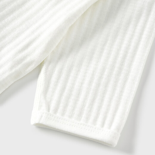 Tongtai (TONGTAI) baby jumpsuit summer pure cotton newborn clothes baby butterfly romper suit monk suit jacquard white 66cm