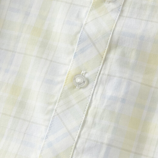 DAVE&BELLA boys plaid shirt 2026 spring new baby boy shirt children's long-sleeved bottoming shirt children's top blue and yellow plaid in stock 80 cm (recommended height 73-80cm)