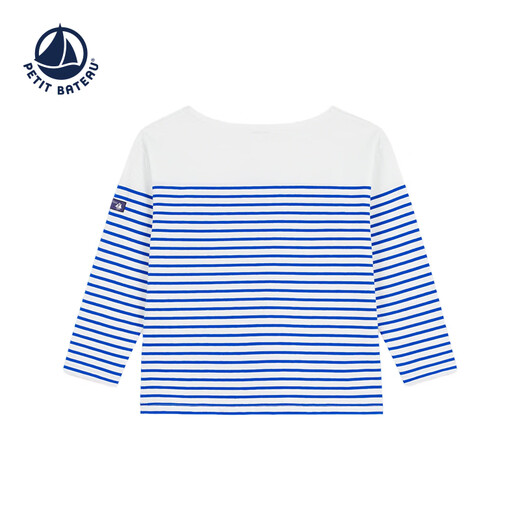 PETIT BATEAU 2026 spring and summer new product French Petitbateau small sailboat children's clothing children's long-sleeved T-shirt A0FR7 orange/white one size 110cm