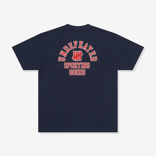 UNDEFEATED Five Stripes official spring new product back monogram pattern short-sleeved T-shirt Navy XL