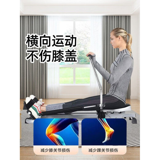 OTHER Backrest Rowing Machine Hydraulic Folding Scull Silent Fitness Equipment with Mobile Phone Holder Scull 12-speed Hydraulic Resistance Adjustment + Mobile Phone Storage Basket Electronic Watch