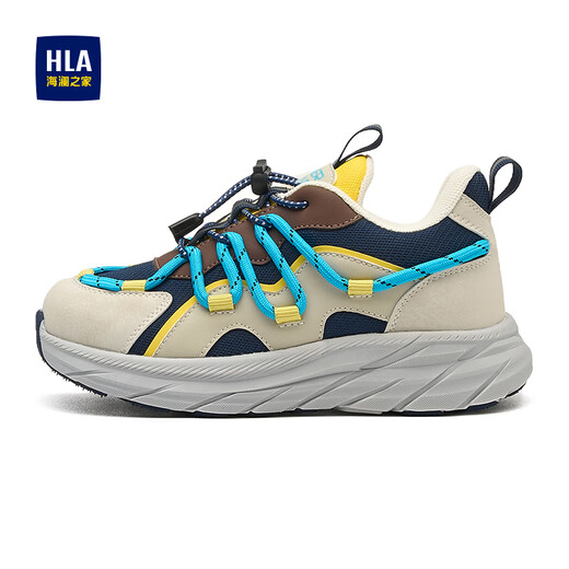 Hailan House HLA Children's Shoes 2026 New Children's Sports Shoes Boys' Mesh Lightweight Soft Sole Running Shoes Girls' Blue Green 28 Inner Length 18cm