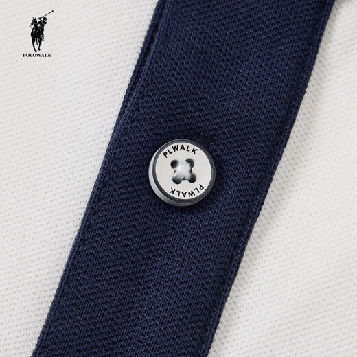 POLOWALK children's clothing 2026 summer new style boys' short-sleeved T-shirt POLO shirt cotton summer children's top APIW522F0331 white 110