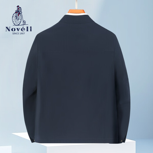 Blue Veyron Seiko Quality Skin Friendly Comfortable Lapel Stiff Jacket Men's Spring and Autumn Business Casual Temperament Versatile Jacket