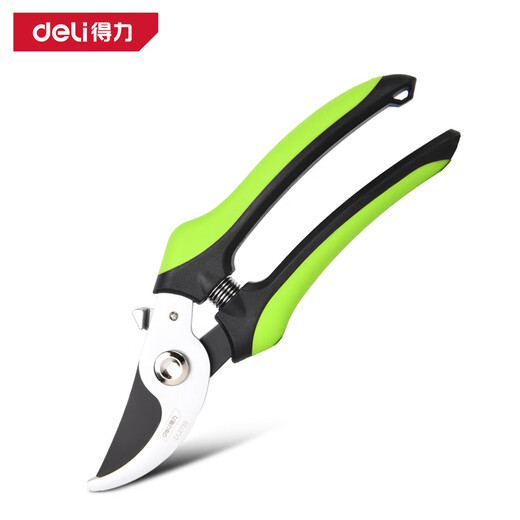 Deli fruit tree scissors, pruning scissors, garden flower scissors, gardening flowers and trees, branch pruning, thick branch pruning shears, labor-saving scissors, 8-inch stainless steel blade, can cut 15mm wet branches, pruning shears