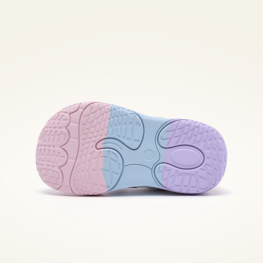 Minibala (minibala) children's shoes, baby toddler shoes, spring new children's slow-elastic shock-absorbing mesh casual shoes, breathable walking shoes for babies, pink and purple (it is recommended to take one size larger for babies with fat feet) 20 (inner length of the shoe is about 12.8cm)