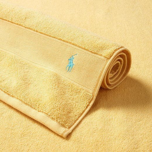 Polo Ralph Lauren 26 Spring Pony Embroidered Cotton Towel RL81583 700-Maize Yellow 700-Maize Yellow/Bath Towel (120 65cm)