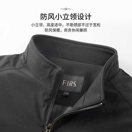 Shanshan three-proof fabric New Year's jacket men's spring and autumn business casual commuting stand collar comfortable men's clothing