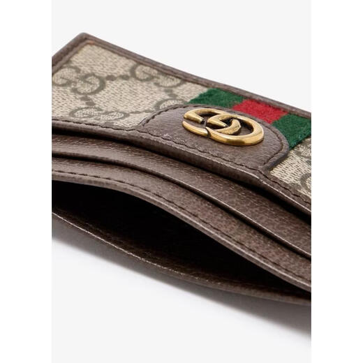 Gucci (GUCCI) new season SS26 light luxury men's printed canvas card holder PRINTED one size