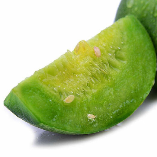 Zhongke Maohua melon seeds, hybrid old-brand emerald melon seeds, dark green light-skinned apple-shaped, green skin and flesh, high-sugar green melon seeds, sugar content 17 degrees, old-brand emerald melon seeds 100 capsules/bag